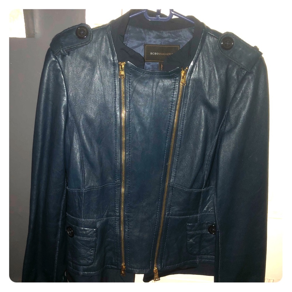 Authentic BCBG Maxazria Leather Jacket Size M